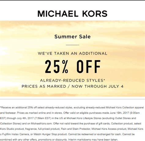 michael kors sale code